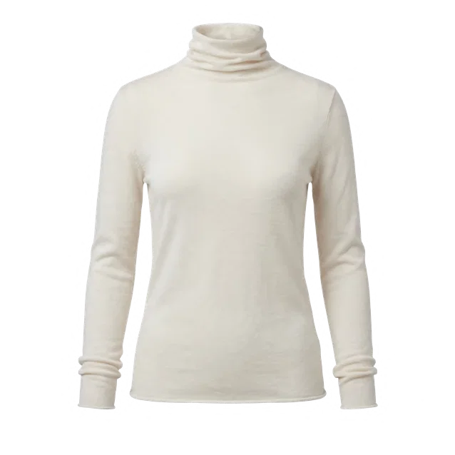 J26AE6116 Semi-sheer mock-neck knit, view 2 of 3