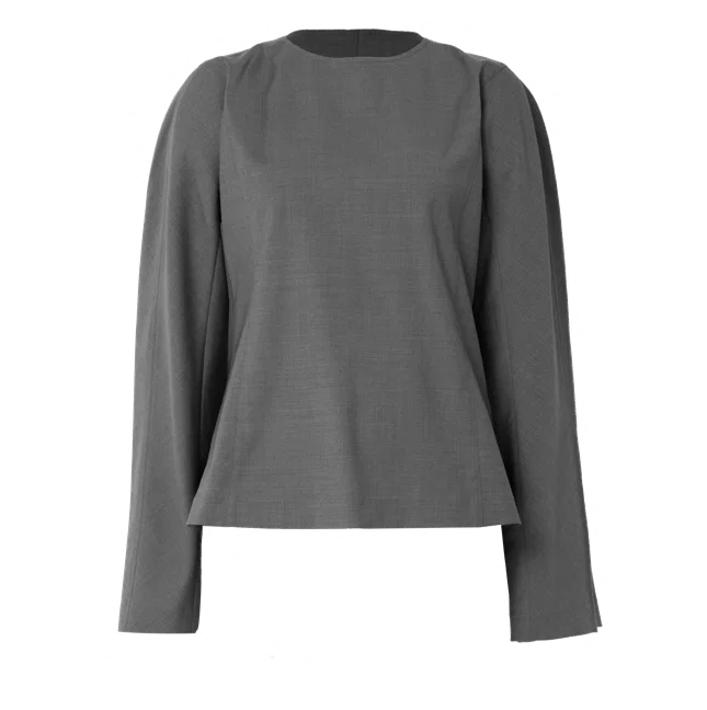J26AL6320 Relaxed long-sleeve top, view 1 of 1