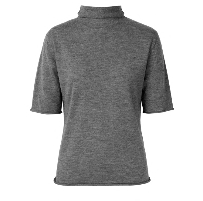 J26AE6236 Short-sleeve mock-neck knit, view 1 of 1