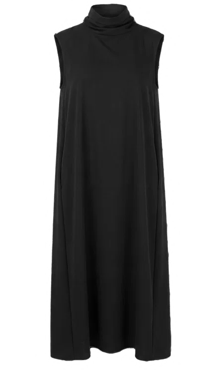J26AD6229 Sleeveless scarf-neck silk dress, view 1 of 1