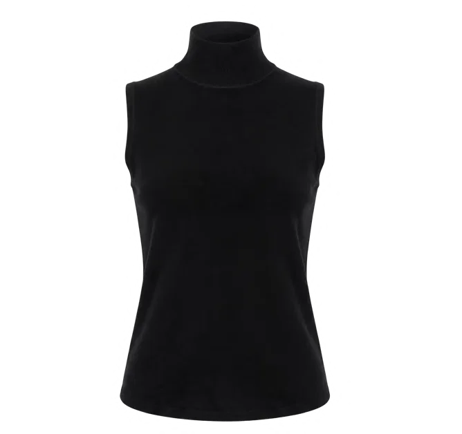 J26AE6301 Sleeveless mock-neck knit, view 1 of 1